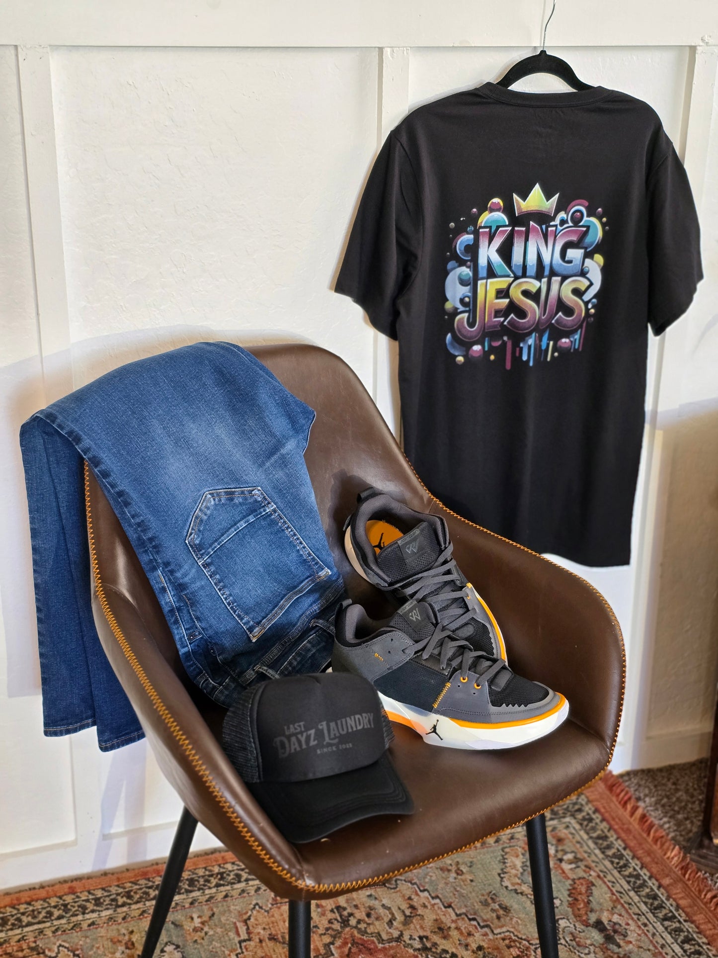 Last Dayz Laundry Short Sleeve T-Shirt "King Jesus"